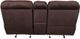 Porter International Designs Ramsey Chocolate Console Manual Gilder Reclining Loveseat-2