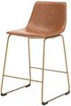 Signature Design by Ashley® Crandox Brown/Gold Upholstered Bar Stool-2