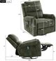 Northfield Living Green Manual Swivel Rocker Recliner-3