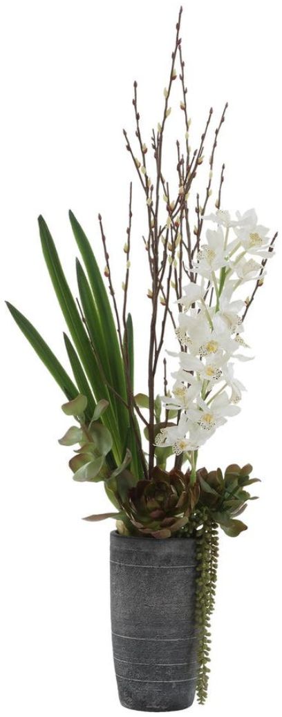 Uttermost® Eterna Orchid Aged Charcoal Centerpiece-2