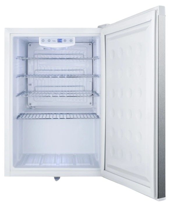 Summit® 17" 2.5 Cu. Ft. Stainless Steel Compact Refrigerator-1