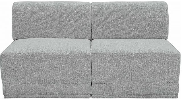 Meridian Furniture Ollie 2-Piece Gray Armless Sofa-1