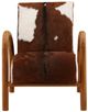 Dovetail Furniture Charlton Brown/White Occasional Chair-1