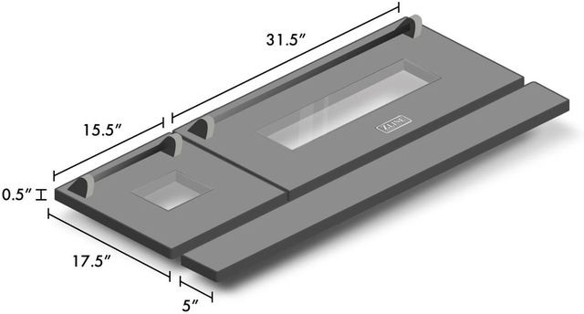 ZLINE 48" White Matte Range Door-1