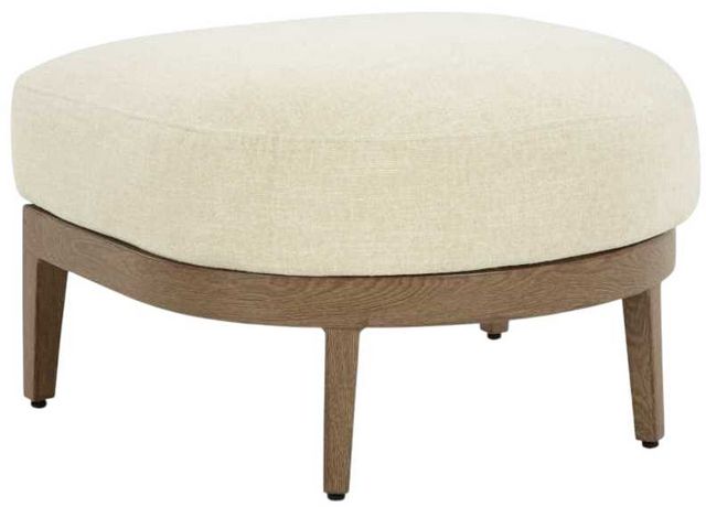 Signature Design by Ashley® Serene Bay Dark Brown/White Nuvella Outdoor Ottoman