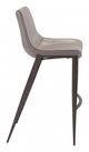 Zuo® Magnus Gray and Walnut Set of 2 Bar Chairs-2