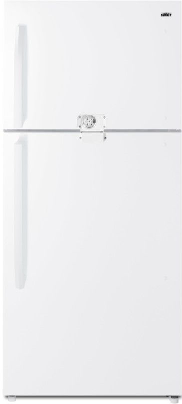 Summit® 30” 18 Cu. Ft. White Top Freezer Refrigerator with Lock-0