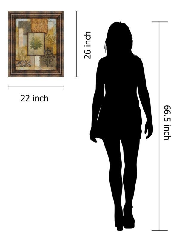 Classy Art Green Tree Patch Wall Art-2