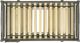 Elements International Trey Grey Wire Brushed Triple Twin Bunk -2