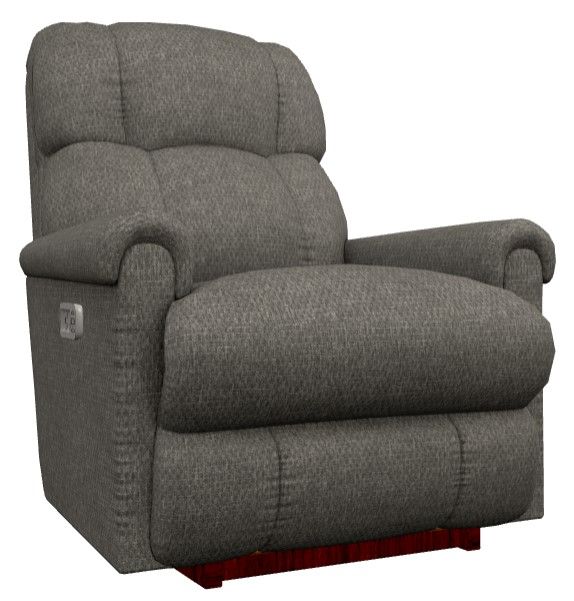 La-Z-Boy® Pinnacle Graphite Power Rocking Recliner with Headrest and Lumbar-0