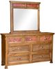 Horizon Home® Canyon Añejo Copper Dresser and Mirror Set-0