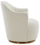 VIG Furniture Modrest Vera White Modern Sherpa Swivel Chair-2