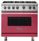 Viking® 5 Series 36" Valentine Pro Style Liquid Propane Gas Range-0