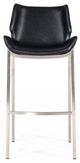 VIG Furniture Modrest Dave 2-Piece Black/Stainless Steel Bar Stool Set-3