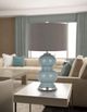 Cal® Lighting & Accessories 2-Piece Bergamo Brushed Steel/Slate Blue Table Lamp Set-2