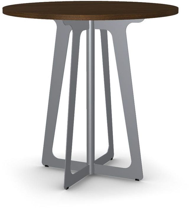 Amisco Genesis Walnut Veneer Round Bar Table-0