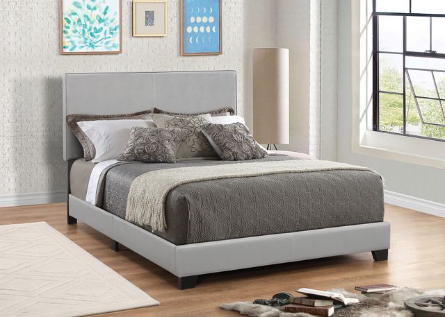 Coaster® Dorian Gray Eastern King Upholstered Bed-1