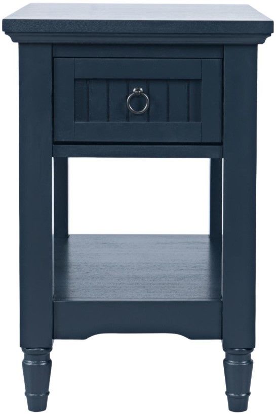 Jofran Inc. Westport Navy Leg Chairside Table-2