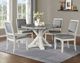 Steve Silver Co. Canova Gray Dining Table with White Base-1