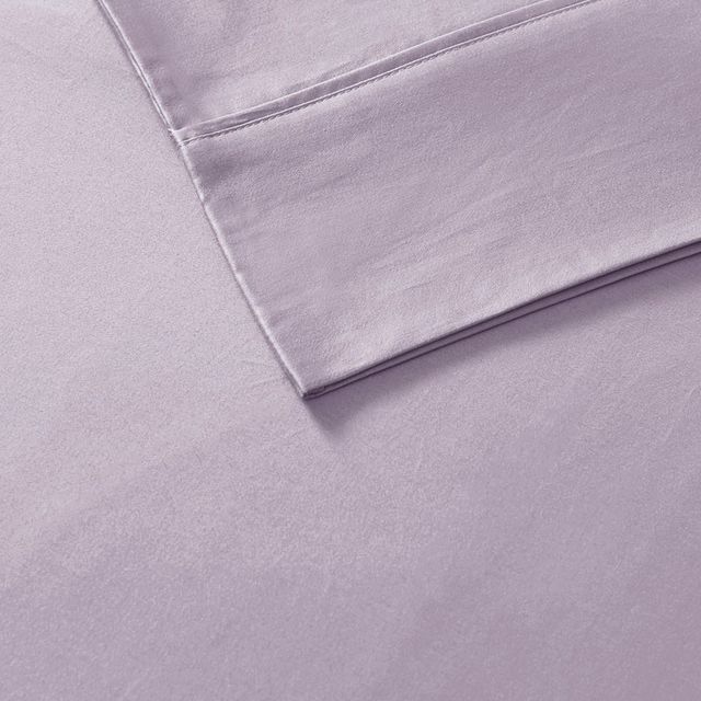 Olliix by Madison Park 6 Piece Purple Split King 800 Thread Count Cotton Rich Sateen Sheet Set-2