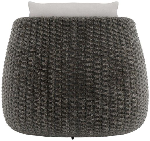 Bernhardt Sarene Bernhardt Exteriors Dark Thatch/White Fabric/Woven Outdoor Swivel Chair-3