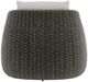 Bernhardt Sarene Bernhardt Exteriors Dark Thatch/White Fabric/Woven Outdoor Swivel Chair-3