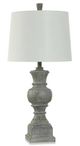 Stylecraft Bullwell Grey/White Table Lamp -0