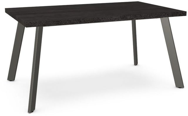 Amisco Customizable Lidya Rectangular Thermo Fused Laminate Table with 1.63" Thick Tabletop-0