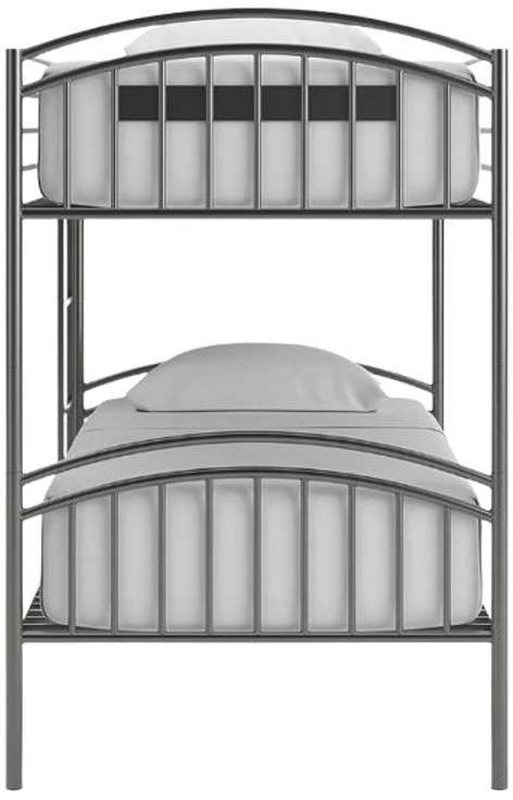 Signature Design by Ashley® Lanceburg Gray Youth Twin/Twin Bunk Bed with Ladder-4
