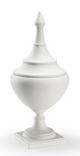 Chelsea House White Bisque Small Finial Urn-0