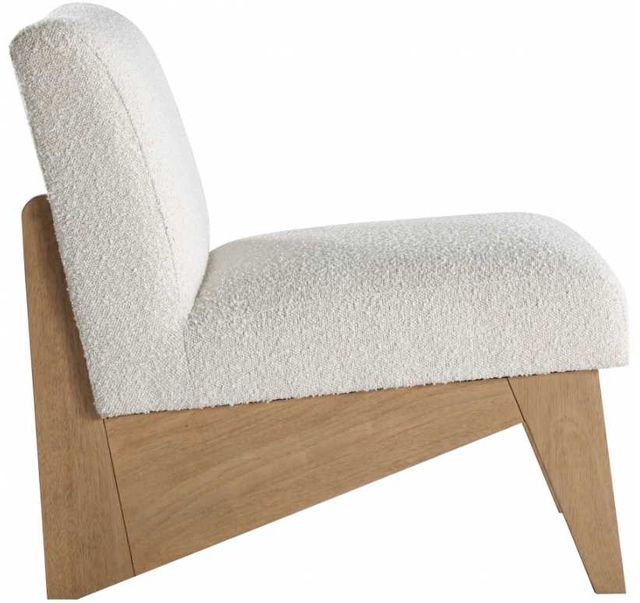 Meridian Furniture Chapman Cream/Natural Boucle Fabric Accent Chair-2