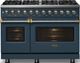 Viking® 5 Series 48" Squall Pro Style Dual Fuel (LP) Range with Brushed Brass Trim-2