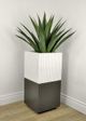 Le Present Stacks Anthracite 16" Planter-4