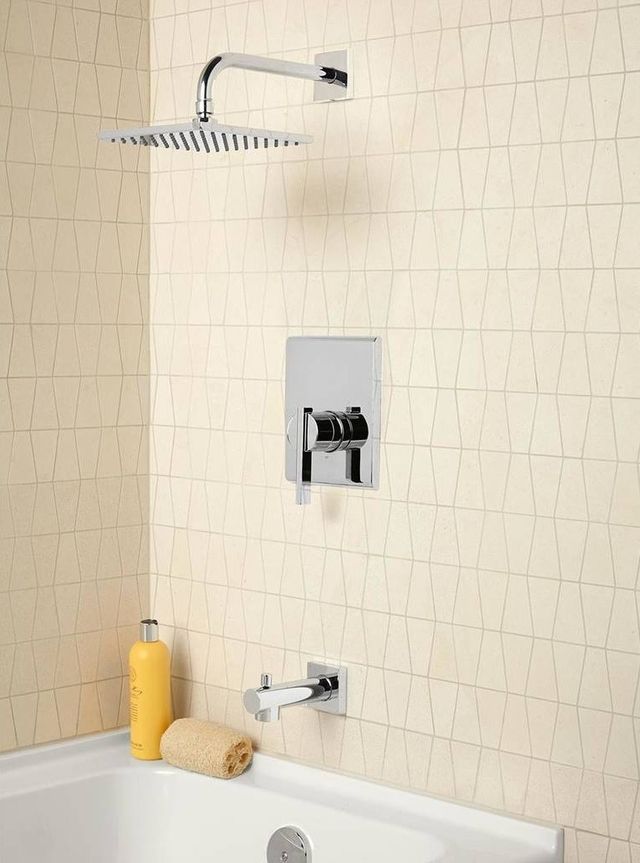 American Standard Times Square® Polished Chrome Tub and Shower Trim Kit with Pressure Balance Cartridge-3