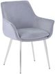 Jofran Inc. Urban Archive Stella Platinum Upholstered Dining Arm Chair-0
