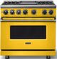 Viking® 7 Series 36" Daffodil Pro Style Dual Fuel Range with Griddle-0