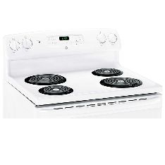 GE 30" White Freestanding Electric Range-1