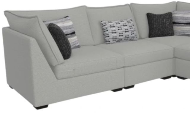 Corinthian Furniture Gabriel 5-Piece Gray Curved Sectional-1