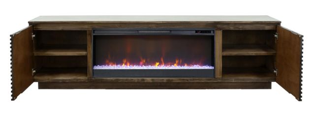 Legends Home Stardust Bourbon 89" Fireplace TV Console-3