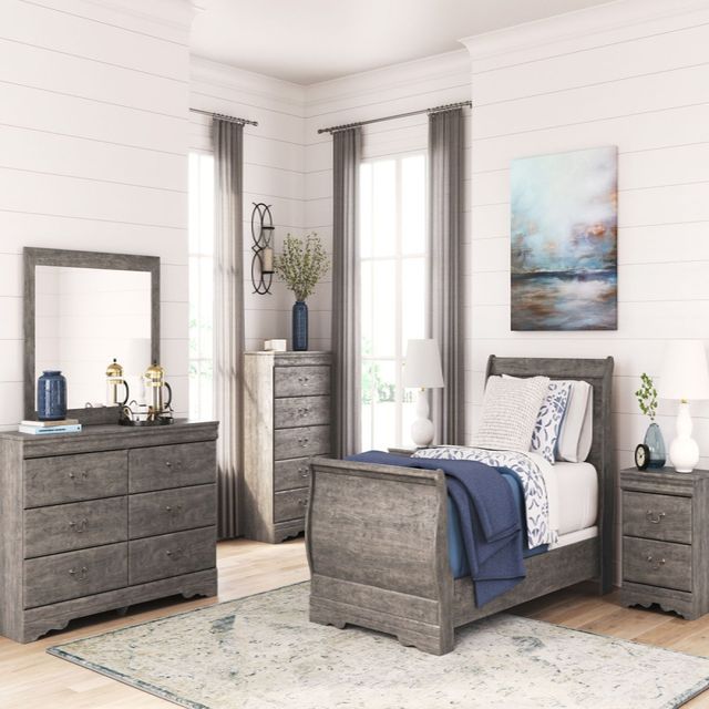 Signature Design by Ashley® Bayzor Warm Gray Vintage Bedroom Mirror-2