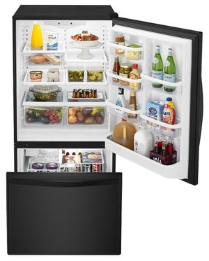Whirlpool Gold 33 in. 22.1 Cu. Ft. Stainless Steel Bottom Freezer Refrigerator