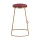 Zuo® Modern Bree Burgundy/Gold Bar Stool-1