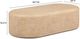TOV Furniture Suraya Faux Travertine 55" Concrete Indoor/Outdoor Coffee Table-2