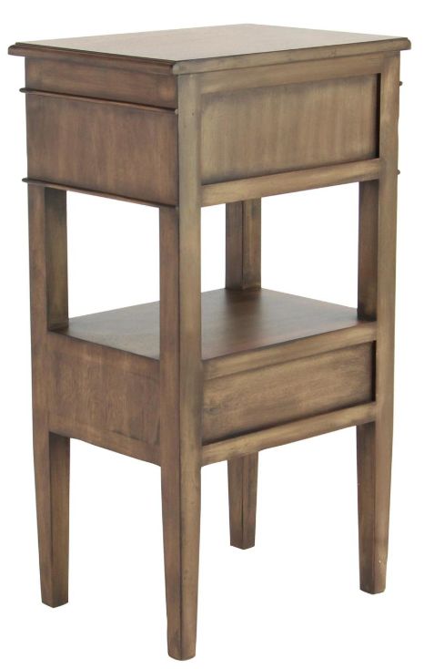 Deco Marche Light Brown 2-Drawer Accent Table-1
