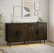 Jofran Inc. Colhane Walnut 4-Door Accent Cabinet-1
