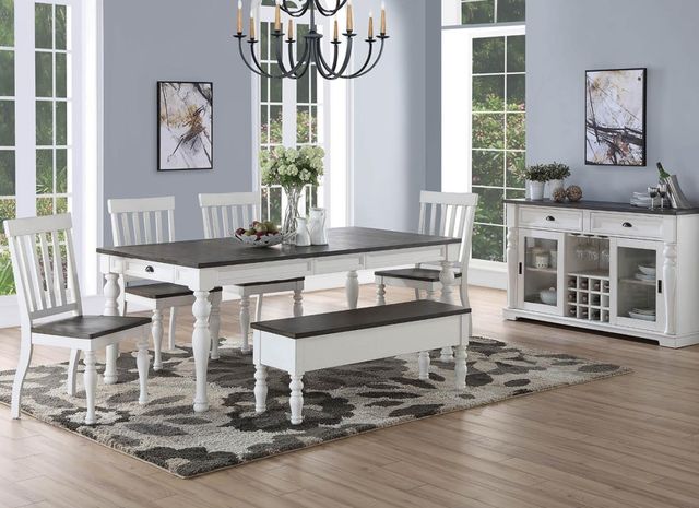 Steve Silver Co. Joanna 5-Piece Dark Mocha/Ivory Dining Set-1
