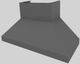 Vent-A-Hood® 54" Gunsmoke Euro-Style Wall Mounted Range Hood-5