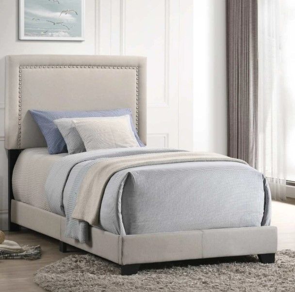 Intercon Zion Fog Youth Twin Upholstered Panel Bed-1