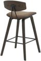 Armen Living Fox 3-Piece Espresso/Vintage Dark Brown Counter Stool Set-3