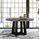 Armen Living Chester Concerete Top Dining Table with Black Base -1